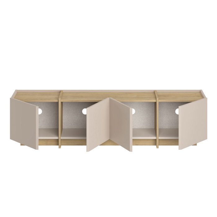 Nordure Lowen Soporte para TV Mink y Sapphire Oak